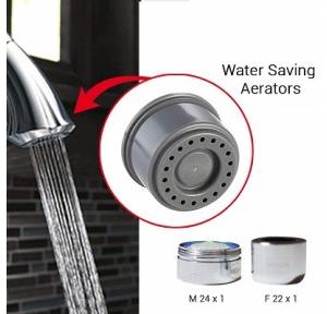 Neoperl Water Saving Aerator 4 LPM Shower Flow With Pressure Compensating Technology (Pack Of 2 Pcs)