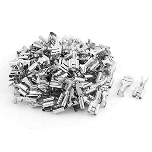Female Spade Terminal Non Insulated, 2.5 Sqmm (Pack of 100 Pcs)