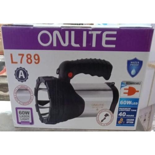 Onlite Rechargeable LED Torch Aluminium Body 60W, L789