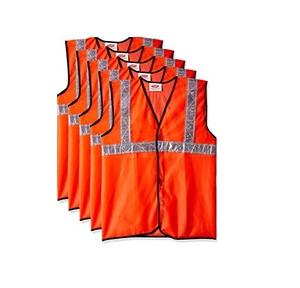 Floor Warden Chain Jacket Orange XL Size 120 GSM With 2 Inch 3M Reflective Strip With Logo Print at Back Side