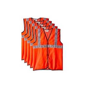 Floor Warden Chain Jacket Orange XL Size 120 GSM With 2 Inch 3M Reflective Strip With Logo Print at Back Side