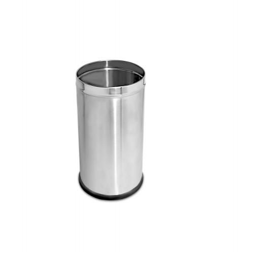 Open Top Dustbin SS202 46 Ltr 12x24 Inch