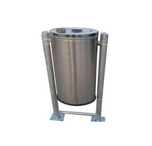 Pole Mounted Dustbin SS202 60 Ltr 18x28 Inch