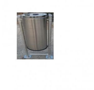 Pole Mounted Dustbin SS202 36 Ltr 10x28 Inch