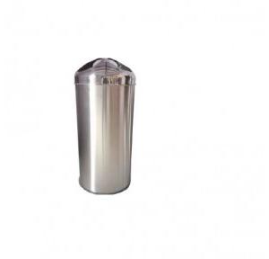 Push 2 Hole Dustbin Dlx Size 14x36 Inch SS202 98 Ltr