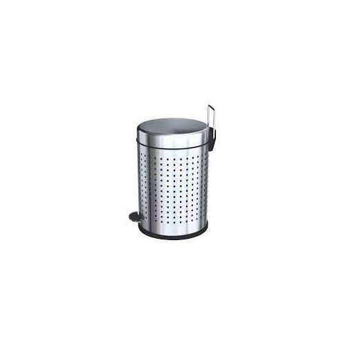 Perforated Pedal Dustbin Dlx With Plastic Lid  SS202 5 Ltr