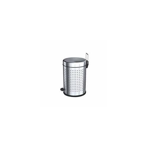 Perforated Pedal Dustbin Size 12x20 Inch SS202 22 Ltr