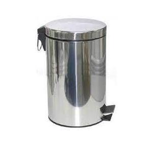 Pedal Dustbin Plain Size 14x22 Inch SS202 35 Ltr