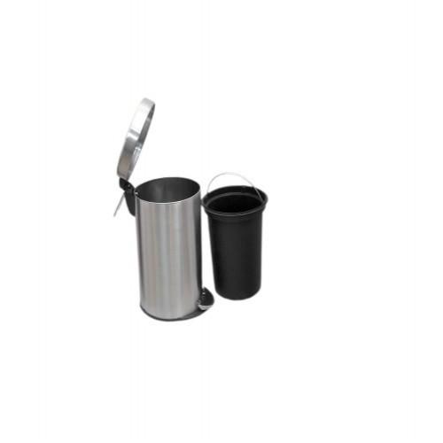 Plain Pedal SS Dustbin 7x12 Inch, 7 Ltr