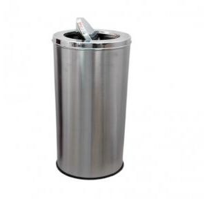 Swing Dustbin Size 14x28 Inch SS202 70 Ltr