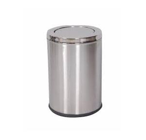 Swing Dustbin 24 Gauge Size 14x24 Inch SS202 65 Ltr