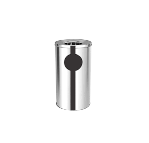 Ash Can Dustbin SS202 25 Ltr 8x28 Inch