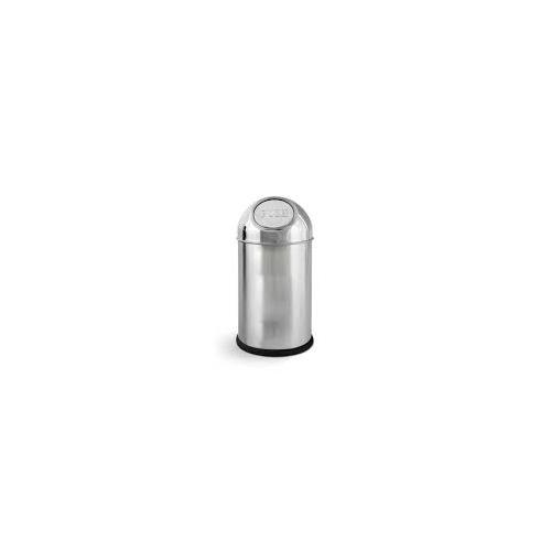 Push Can Dustbin SS202 13 Ltr 8x16 Inch