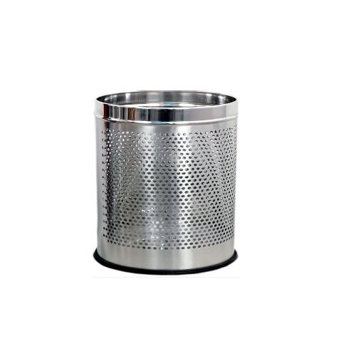 Perforated Dustbin Size 14x28 Inch  SS202 80 Ltr
