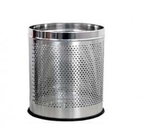Perforated Dustbin Size 10x14 Inch SS202 18 Ltr
