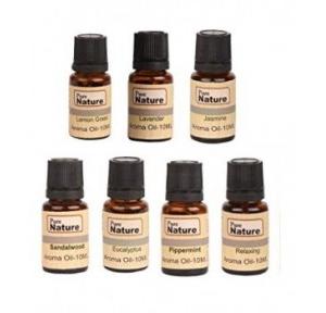 Pure Source Aroma Oil Lemon Grass, Lavender, Jasmine, Rose, Citronella, Eucalyptus, Peppermint Fragrance, 100 ml (Pack of 7 Pcs)