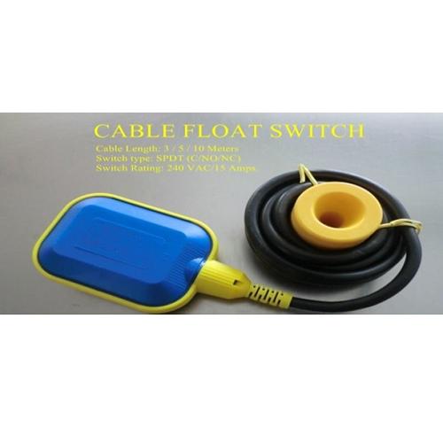 Cable Float Switch SPDT 15A 240V AC, Cable Length: 3mtr