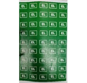 Emergency Light Radium Sticker, 3/4x1 Inch