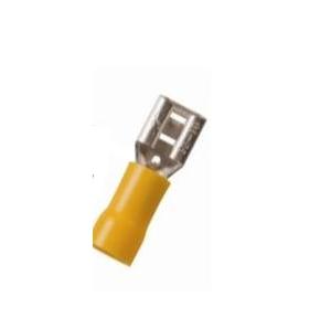 Kapson Insulated Female Disconnector 4-5 Sqmm, FDD 5-250 (Yellow)