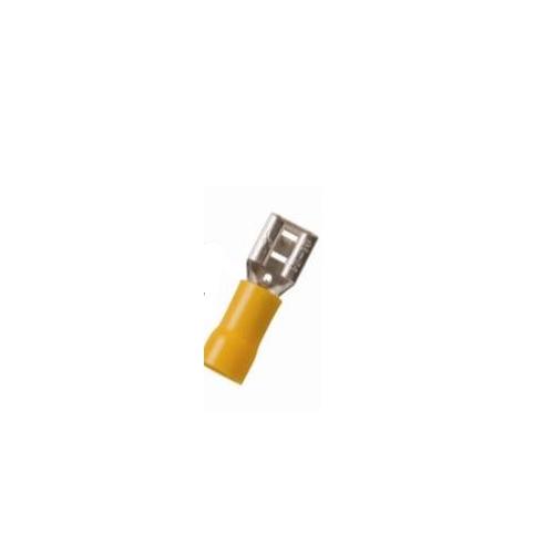 Kapson Insulated Female Disconnector 4-5 Sqmm, FDD 5-250 (Yellow)