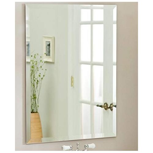 Frameless Mirror With 4 Fix Hole 48x36 Inch, Thickness: 6mm