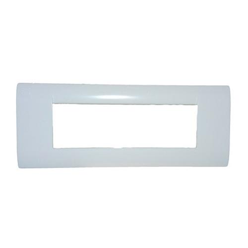 MK Front Plate Horizontal White Blenze Plus 8M(H), DW108WHI