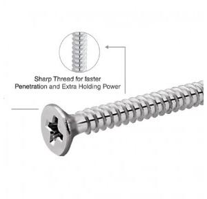 SS Self Tapping Screw CSK Phillips 6x38 Inch (Pack of 100)