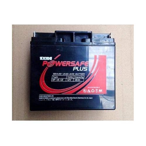 Exide Powersafe Plus 18AH 12V SMF Battery, EP 18-12