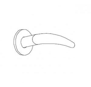 Dorma SH 812 Lever Handle With 6501 Roses, 6612