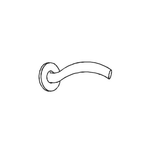 Dorma TH 124 Lever Handle With 6501 Roses, 6612