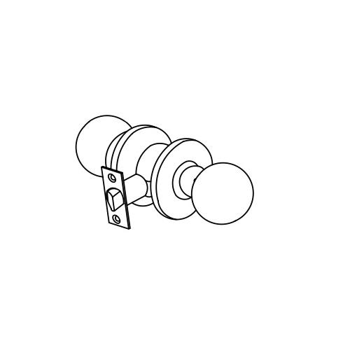 Dorma SSS Passage Knob Lock, XL-C 2022