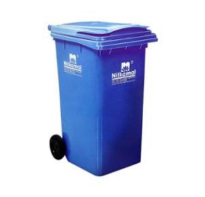 Nilkamal Wheel Garbage Waste Bin, 240 Ltr (Blue) Model - 1080-H