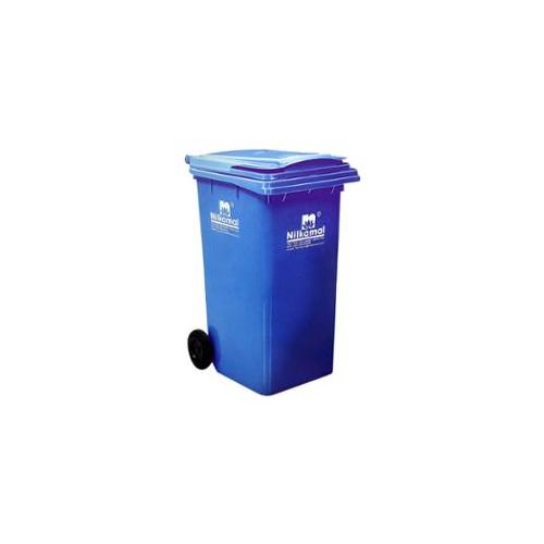 Nilkamal Wheel Garbage Waste Bin, 240 Ltr (Blue) Model - 1080-H