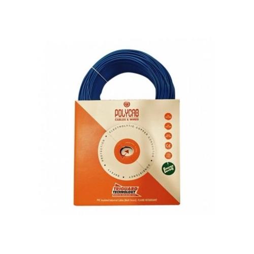 Polycab 2.5 Sqmm 1 Core FR PVC Insulated Flexible Cable (Blue) 1 Mtr