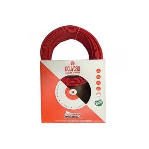Polycab 2.5 Sqmm 1 Core FR PVC Insulated Flexible Cable (Red)