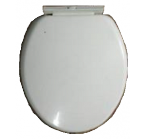 Hindware Lara Ceramic WC Seat Cover Starwhite, 535x380 mm