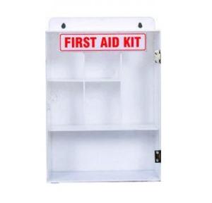 First Aid Plastic Box With Acrylic Door, 9Lx14Hx4.5B Inch