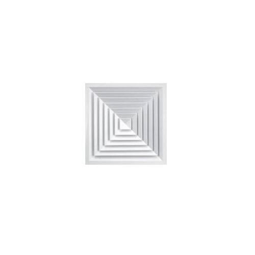 Ceiling Diffuser Aluminium Square, Outer Size: 450x450mm, Inner Size: 300x300mm (White)
