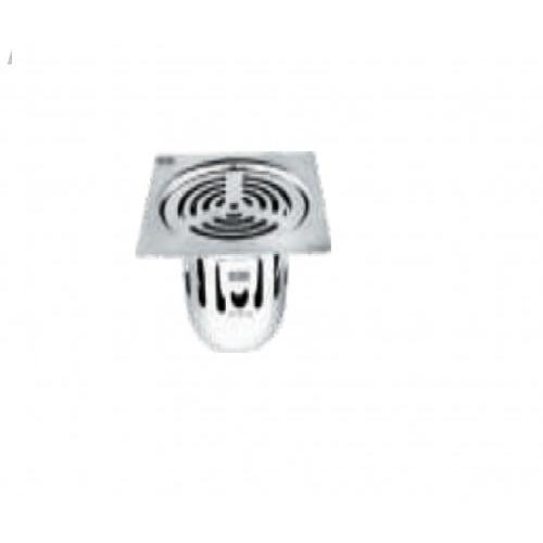 Chilly SS Square Matt Finish Ringo Design Flat Cut Cockroach Trap 4 Inch, CCT-SSRDFC-127