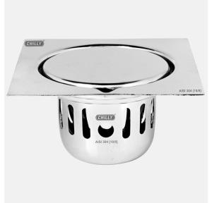 Chilly Lifestyl Square Cockroach Trap AISI 304(18/8) Stainless Steel Size 140 X 140 MM Glossy Finish Silver CCTL-S-140