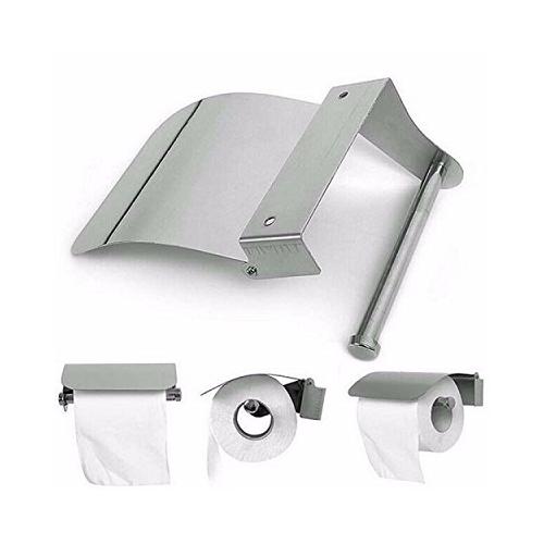 Europeanize Krisah Toilet Roll Paper Holder with Screws Stainless Steel 135x130x45mm, K03A (Chrome Plated)