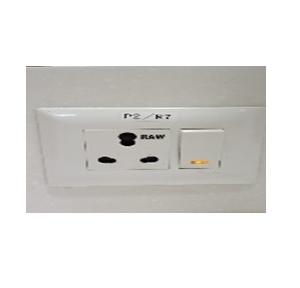 Anchor 16A 2 Way Switch, 16A 2M socket and 3M Plate