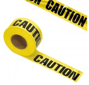 Barricading Caution Tape Yellow 3 Inch x 1 Mtr
