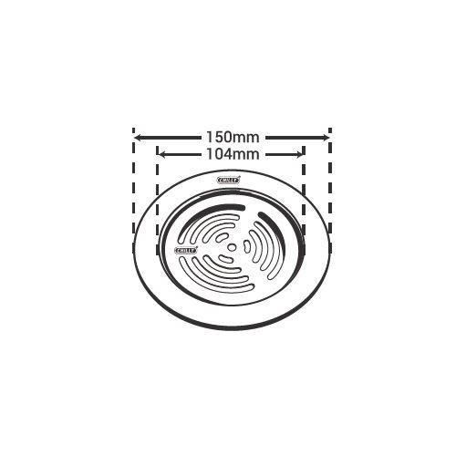 Chilly Convertible Ring Grating Round Ringo CRG-RRDFC-150 Design Flat Cut Drain Jali 4-5 Inch