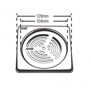 Chilly SS Convertible Ring Grating Square Ringo Degin Drain Jali 4 Inch, CRG-SRD-129