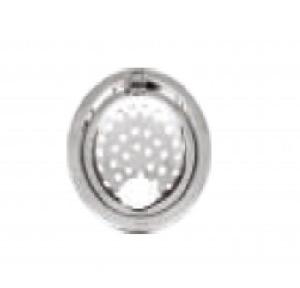 Chilly SS Sanitroking Round Gypsy With Hinge Gloss Finish Drain Jali 4-5 Inch, SK-RGH-150