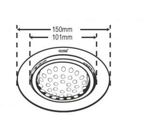 Chilly SS Sanitroking Round Gloss Finish Drain Jali 4-5 Inch, SK-R-150