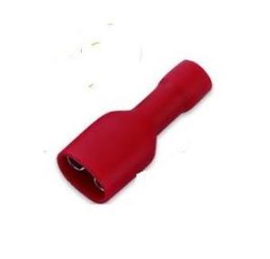 Kapson Insulated Female Disconnector 0.5-1.5 Sqmm(3.9Wx7.3L), FRD1-156 (Red)