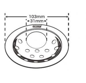 Chilly SS Pisto Super Gypsy Matt Finish Drain Jali, PS-G-103