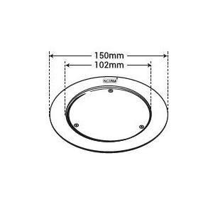 Chilly SS Cleanout Round Gloss Finish 4-5 Inch Drain Jali, CO-R-150